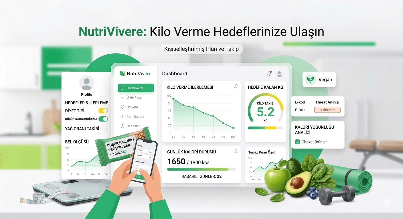 NutriVivere — Kilo yönetimi ve kalori takibi